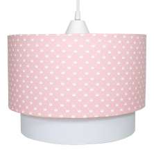 Lustre Tubular Duplo Coroa Rosa Quarto Bebê Infantil Menina