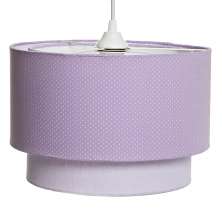 Lustre Tubular Duplo Lilás Quarto Bebê Infantil