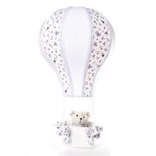 Meio Balão Ursa Lilás Quarto Bebê Infantil