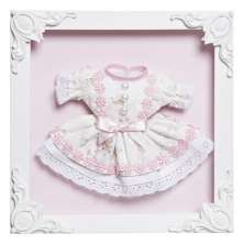 Quadro Com Acrílico Menina Vestido Quarto Bebê Infantil Menina