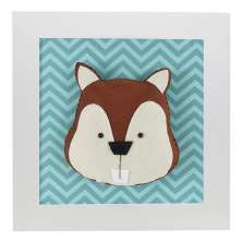 Quadro Decorativo Castor Quarto Bebê Infantil Menino Menina