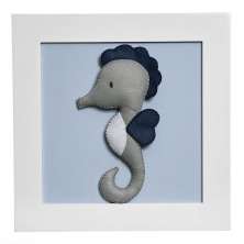 Quadro Decorativo Cavalo Marinho Quarto Bebê Infantil
