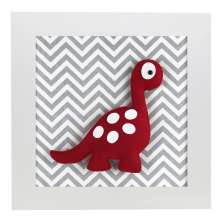 Quadro Decorativo Dino Braquiossauro Quarto Bebê Infantil Menino Menina