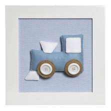 Quadro Decorativo Trem Quarto Bebê Infantil
