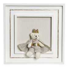 Quadro Príncipe Com Coroa E Capa Quarto Bebê Infantil