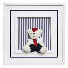 Quadro Príncipe Ursinho Marinheiro Quarto Bebê Infantil Menino