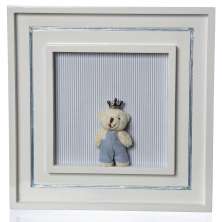 Quadro Príncipe Urso Mini Quarto Bebê Infantil
