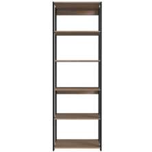 Guarda Roupa Closet Modulado 60x45x183cm com 6 Prateleiras ProDecor em MDP Montana e Preto