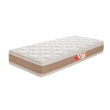 Colchão Solteiro Tulipa D33 (26x88x188) Branco e Bege