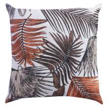 Almofada Summer Palmeira Marrom 43x43 cm