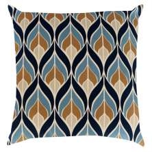 Almofada Treviso Estampada Gotas Azul 43x43 cm