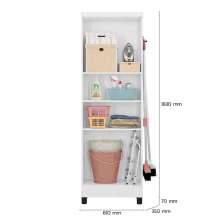 Armário Multiuso 2 Portas 879 Branco - Qmovi