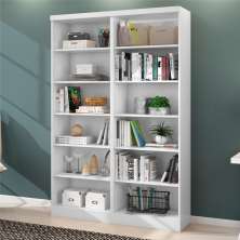 Conjunto 2 Estantes Livreiro Birmingham Branco