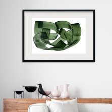 Quadro Abstrato Emaranhado Verde - 60x48cm