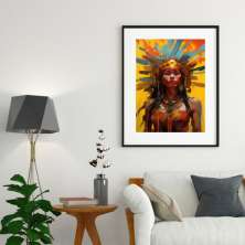 Quadro Artístico Cabocla Jupira - 60x48cm