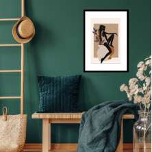 Quadro Arte Boho Mulher - 60x48cm