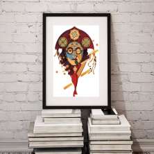 Quadro Arte Cangaceiro - 60x48cm