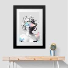 Quadro Arte Medusa - Candy Colors - 60x48cm