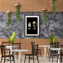 Quadro Café e Chopp - 60x48cm