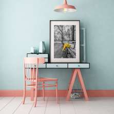 Quadro Central Park Flores Amarelas - 60x48cm