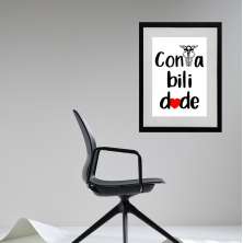 Quadro Contabilidade - 60x48cm