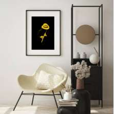 Quadro Foto Minimalista Jazz - 60x48cm