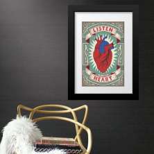 Quadro Listen To Your Heart - 60x48cm