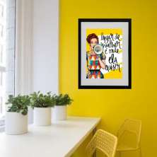 Quadro Lugar De Mulher - 60x48cm