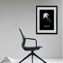 Quadro Motivacional Águia Foco - 60x48cm