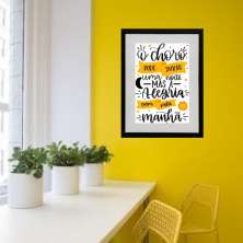 Quadro O Choro Pode Durar Uma Noite - 60x48cm