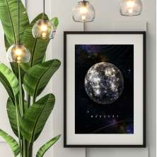 Quadro Planeta Mercúrio - 60x48cm