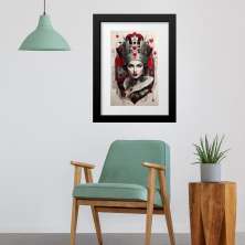 Quadro Rainha De Copas - 60x48cm