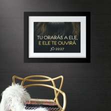 Quadro Tu Orarás e Ele Ouvirá - 60x48cm
