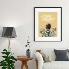 Quadro Umbanda- Salve Os Preto Velhos - 60x48cm