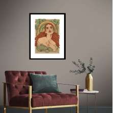 Quadro Vintage Signo Touro - 60x48cm