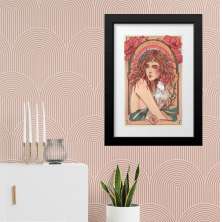 Quadro Vintage Signo Virgem - 60x48cm