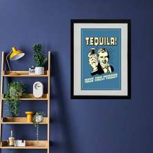 Quadro Vintage Tequila- 60x48cm
