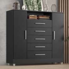 Comoda Isabele 5 Gav 2 Portas  Onix