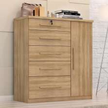 Comoda Livia 5.gav 1 Porta  Teka Madrid