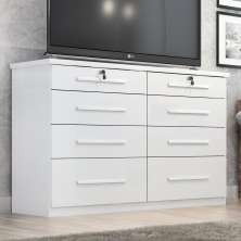 Comoda Monza 8 Gav  Branco