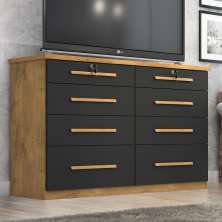 Comoda Monza 8 Gav  Castanho/onix