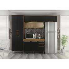Cozinha Modulada Violeta 8 Portas 2gav  Castanho/onix
