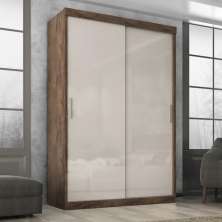 Guarda Roupa  Roma 2 Portas Corre 2gav  Chocolate/off White