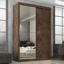 Guarda Roupa  Roma 2 Portas Corre 2gav C/ Esp  Chocolate