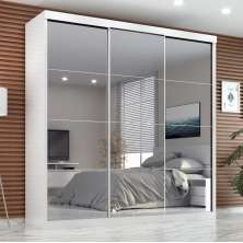 Guarda Roupa Casal Paris  2gav C/esp Nas 3pts Corre  Branco