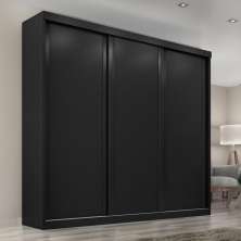 Guarda Roupa Casal Sevilha 3 Portas  Correr 6 Gav.  Onix