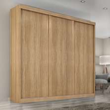 Guarda Roupa Casal Sevilha 3 Portas  Correr 6 Gav.  Teka Madrid