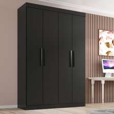 Guarda Roupa Solteiro Lisboa 4 Portas 2 Gav  Onix