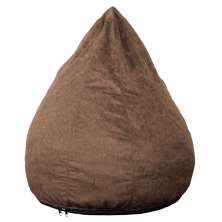 Puff Confort Pera Suede Marrom Claro 90 cm