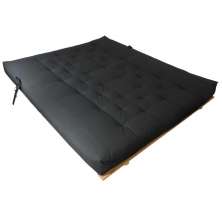 Futon Sofa Cama King SEM BASE DE MADEIRA 1,60m x 1,90m Preto